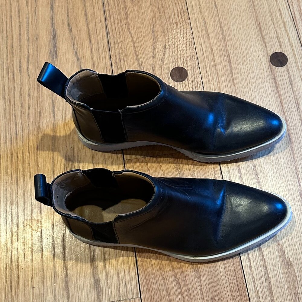 Everlane The Street Bootie Black Leather - Sz 7.5 - Picture 4 of 5